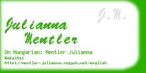 julianna mentler business card